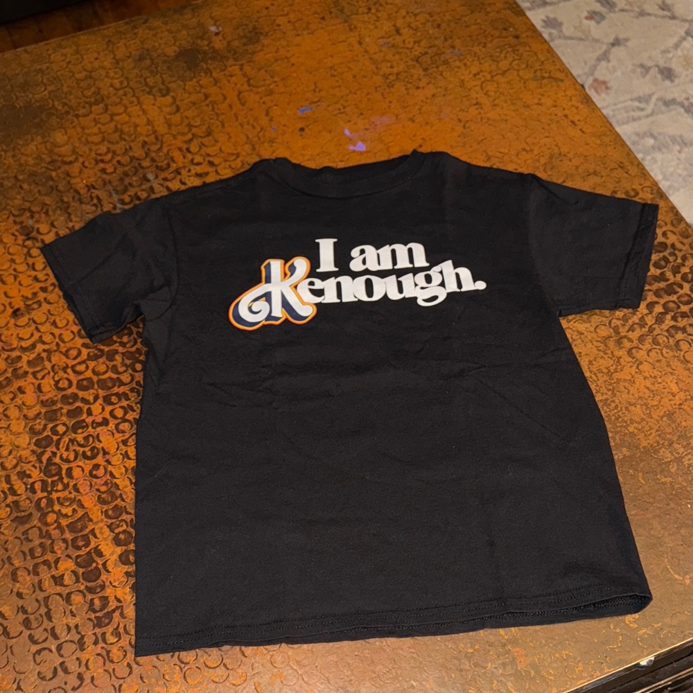 Mattel Black 'I Am Kenough' Kids T-Shirt